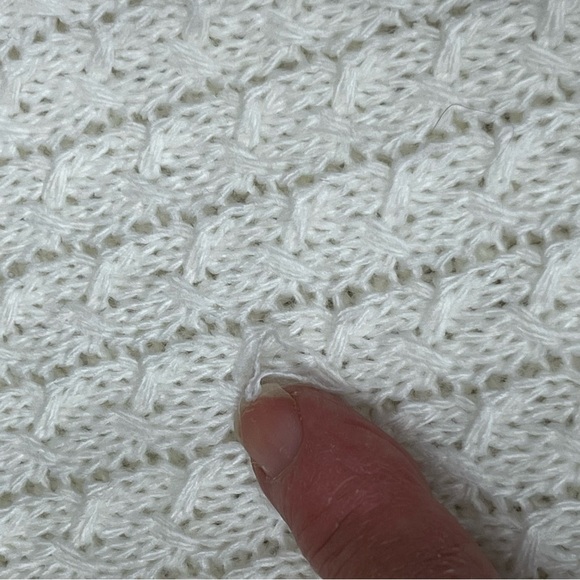 ASOS Women’s Crochet Knit Bodycon Pull-On Unlined Maxi Skirt Ivory Size 8 - Picture 11 of 12